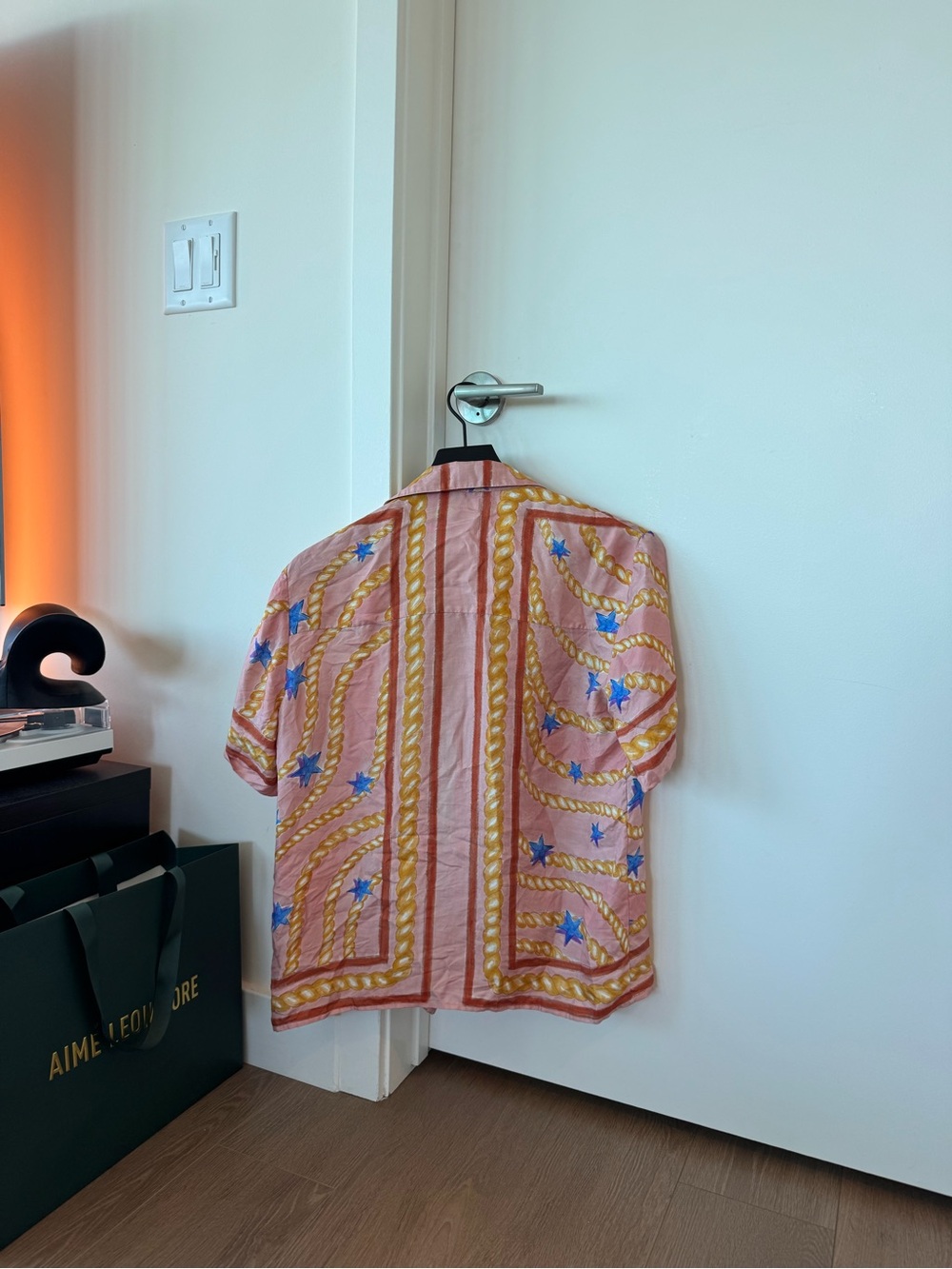 Sandro Short-Sleeve Silk Button-Up Shirt - Picture 2 of 2